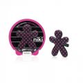 Niki Pois matt black & pink