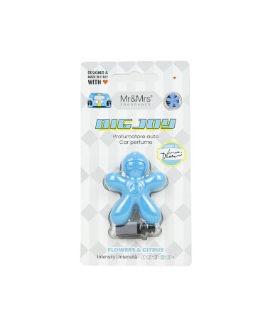 Big Joy - Odświeżacz Do Auta Lightblue Flowers&Citrus Blister