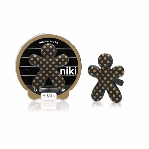 Niki Pois matt black & gold