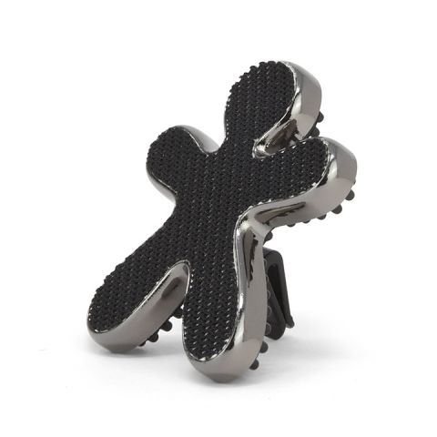 Niki Fashion | Laminated Silver/Black Bergamot & Iris