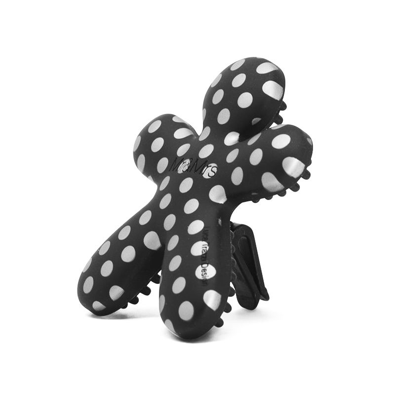 Niki Pois Matt Black & Silver Cashmere